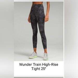 Lululemon Wunder Train Leggings 25” size 12